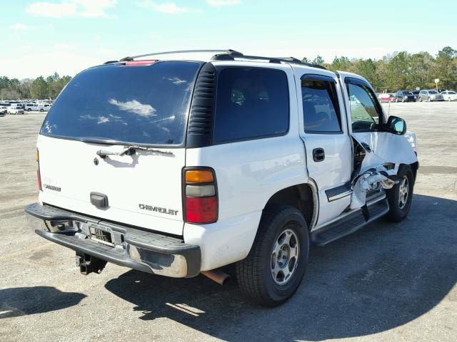 1GNEC13V24J242693 - 2004 CHEVROLET TAHOE C150 WHITE photo 4