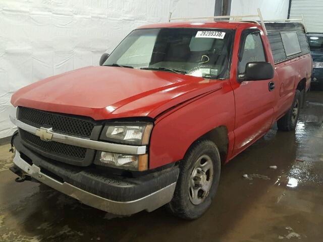 1GCEC14X53Z234192 - 2003 CHEVROLET SILVERADO RED photo 2