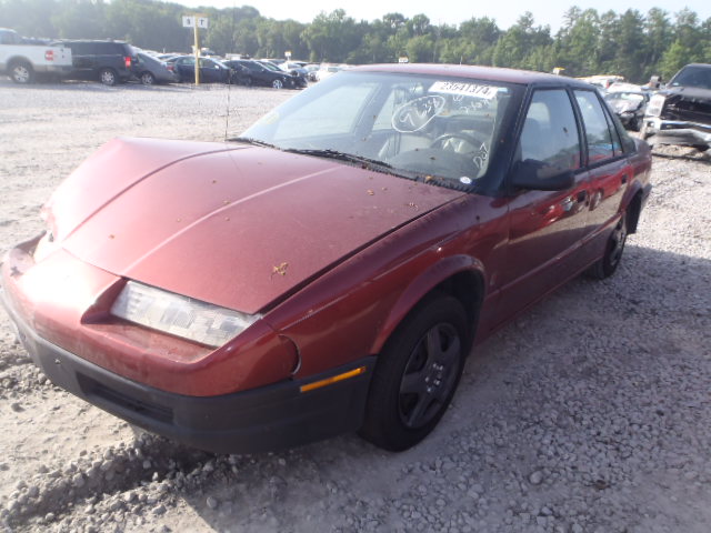 1G8ZF5593RZ245856 - 1994 SATURN SL MAROON photo 2