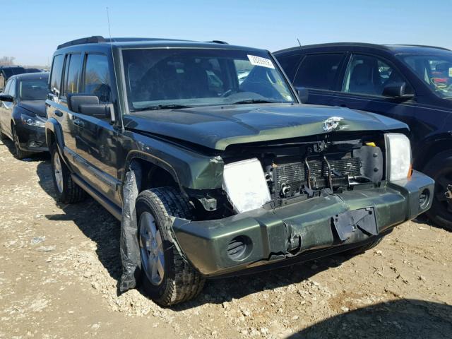 1J8HG48P77C584910 - 2007 JEEP COMMANDER GREEN photo 1