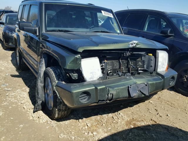 1J8HG48P77C584910 - 2007 JEEP COMMANDER GREEN photo 9