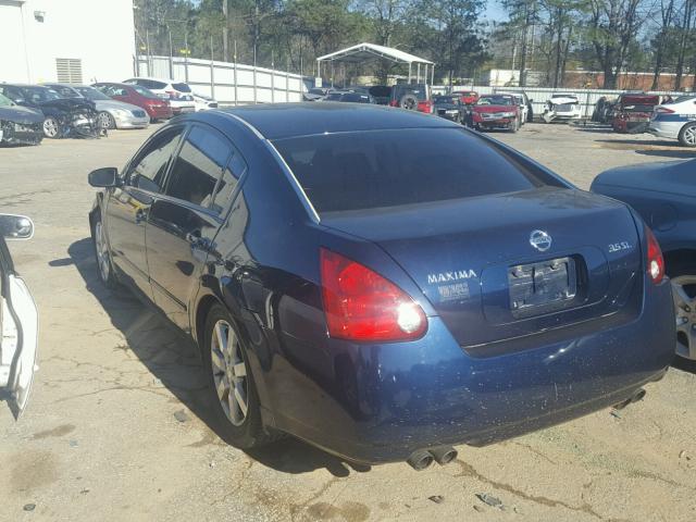 1N4BA41E36C852816 - 2006 NISSAN MAXIMA SE BLUE photo 3