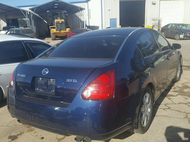 1N4BA41E36C852816 - 2006 NISSAN MAXIMA SE BLUE photo 4