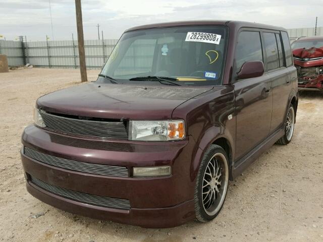 JTLKT324X54020570 - 2005 TOYOTA SCION XB PURPLE photo 2