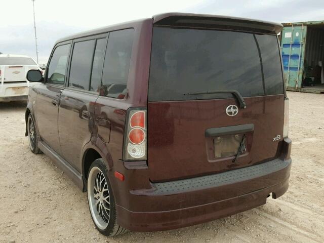 JTLKT324X54020570 - 2005 TOYOTA SCION XB PURPLE photo 3