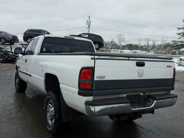 1B7KF2364YJ127780 - 2000 DODGE RAM 2500 WHITE photo 3