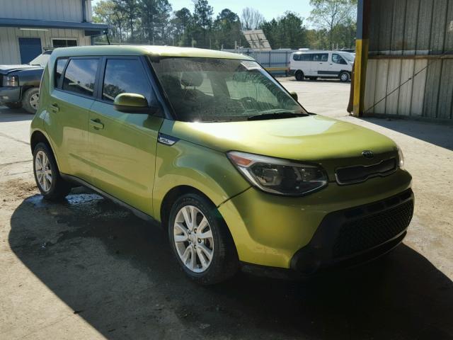 KNDJN2A27F7760377 - 2015 KIA SOUL GREEN photo 1