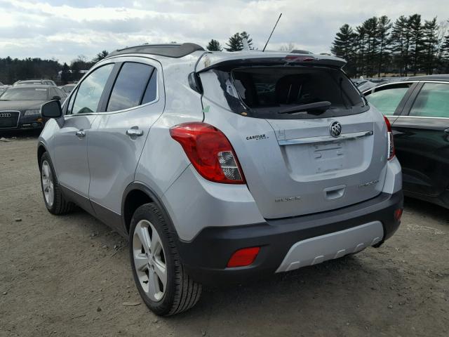 KL4CJASBXFB033237 - 2015 BUICK ENCORE SILVER photo 3