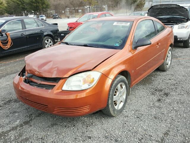 1G1AK15F677138217 - 2007 CHEVROLET COBALT LS ORANGE photo 2