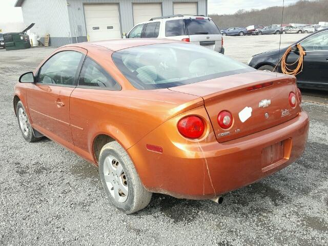 1G1AK15F677138217 - 2007 CHEVROLET COBALT LS ORANGE photo 3