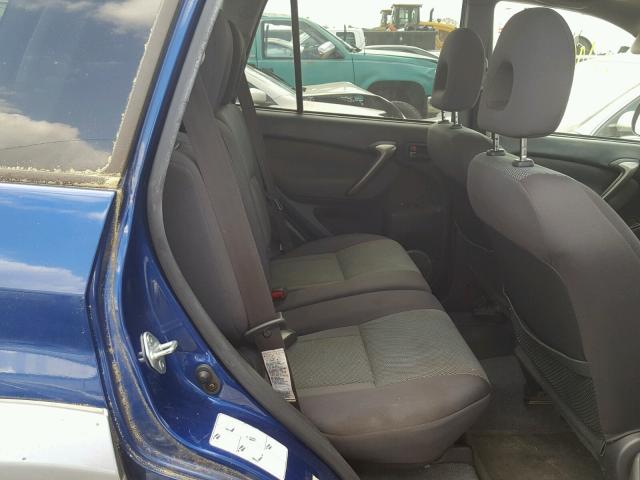 JTEGD20V940036314 - 2004 TOYOTA RAV4 BLUE photo 6