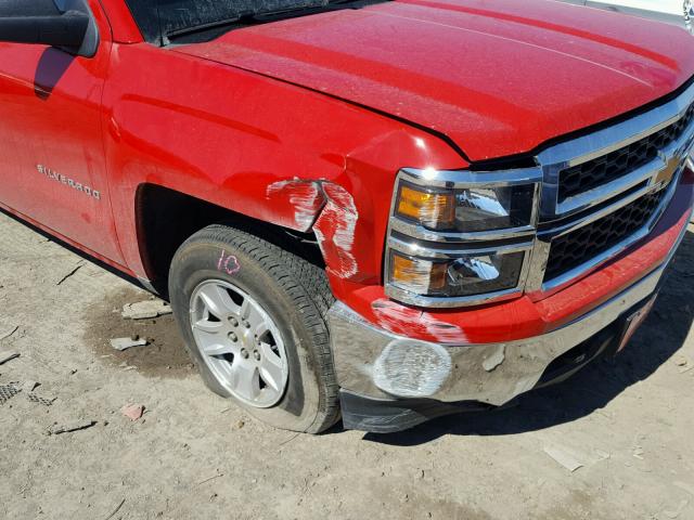 3GCUKREC8EG169186 - 2014 CHEVROLET SILVERADO RED photo 9