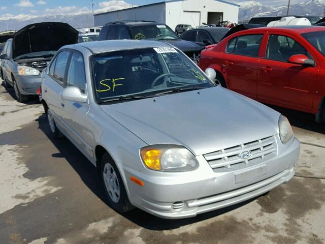 KMHCG45C75U656808 - 2005 HYUNDAI ACCENT GL SILVER photo 1