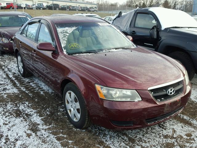 5NPET46C57H247906 - 2007 HYUNDAI SONATA GLS MAROON photo 1