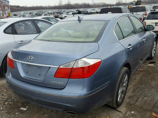 KMHGC46E09U028687 - 2009 HYUNDAI GENESIS 3. BLUE photo 4