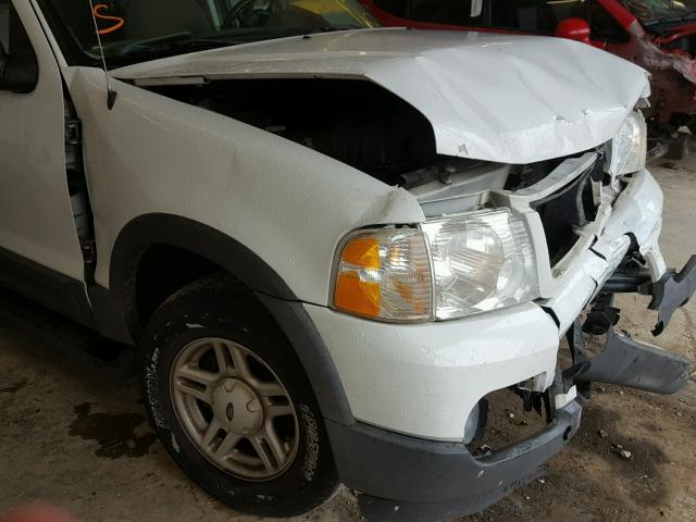 1FMZU63K73ZA44956 - 2003 FORD EXPLORER X WHITE photo 9