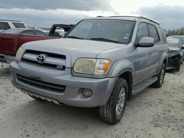 5TDZT38A66S280414 - 2006 TOYOTA SEQUOIA LI SILVER photo 2