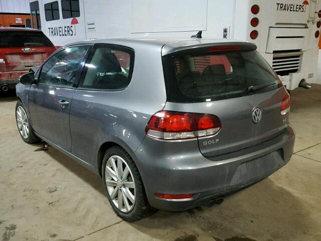 WVWBA7AJ7BW012555 - 2011 VOLKSWAGEN GOLF 灰色 照片 3