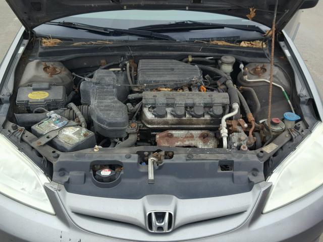 2HGES163X5H580269 - 2005 HONDA CIVIC DX V GRAY photo 7