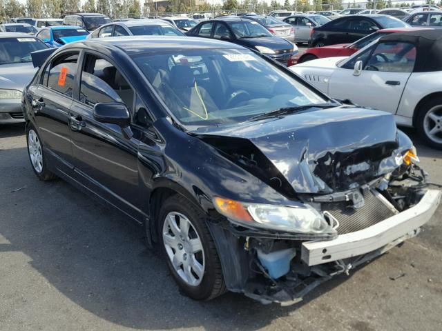 2HGFA16568H522950 - 2008 HONDA CIVIC LX BLACK photo 1