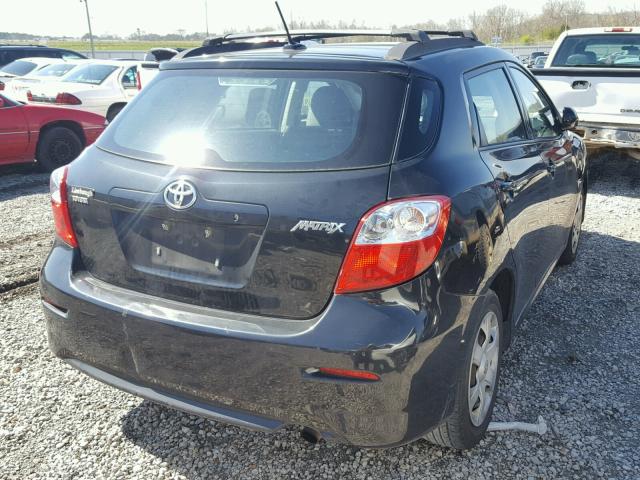 2T1KU40E79C030292 - 2009 TOYOTA COROLLA MA BLACK photo 4