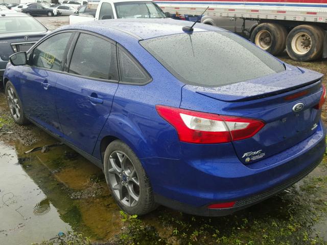 1FADP3F22EL414108 - 2014 FORD FOCUS SE BLUE photo 3