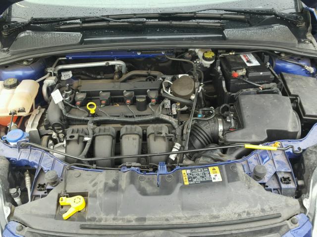 1FADP3F22EL414108 - 2014 FORD FOCUS SE BLUE photo 7