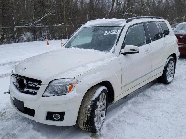 WDCGG8HB7BF605514 - 2011 MERCEDES-BENZ GLK 350 4M WHITE photo 2