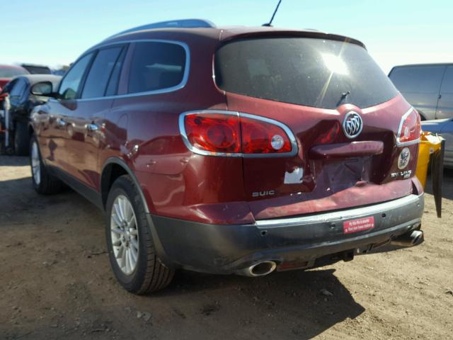 5GAER23728J120289 - 2008 BUICK ENCLAVE CX RED photo 3
