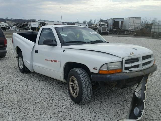 1B7FL26X5VS266353 - 1997 DODGE DAKOTA WHITE photo 1