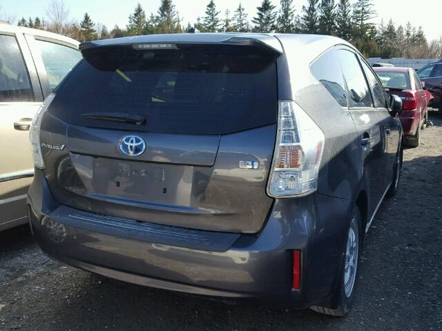 JTDZN3EU2D3245778 - 2013 TOYOTA PRIUS V GRAY photo 4