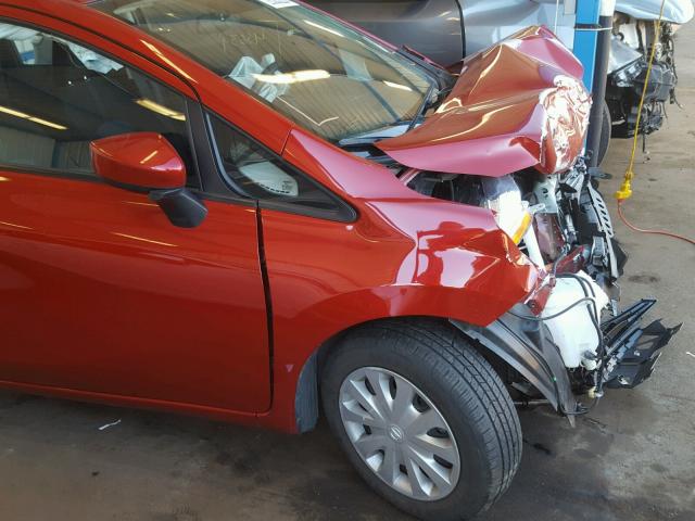 3N1CE2CP4FL440577 - 2015 NISSAN VERSA NOTE RED photo 9