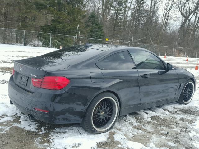 WBA3R1C56FK194446 - 2015 BMW 435 I BLACK photo 4