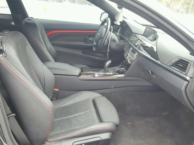 WBA3R1C56FK194446 - 2015 BMW 435 I BLACK photo 5