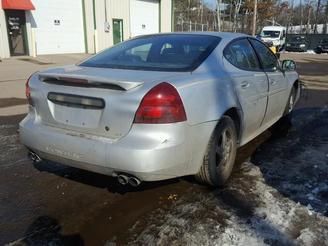 2G2WS522441314605 - 2004 PONTIAC GRAND PRIX ვერცხლისფერი ფოტო 4