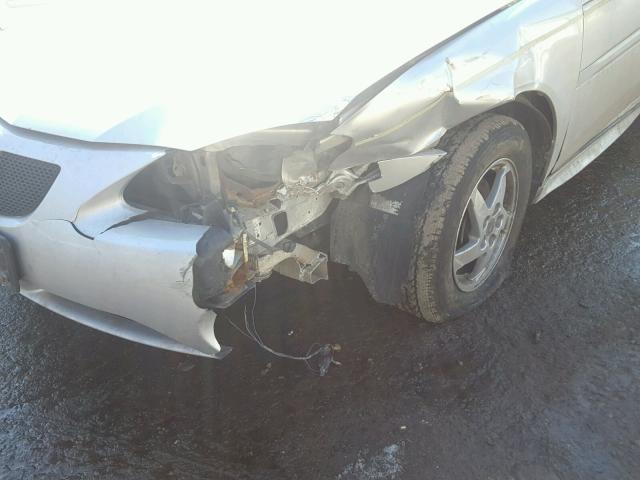 2G2WS522441314605 - 2004 PONTIAC GRAND PRIX ვერცხლისფერი ფოტო 9