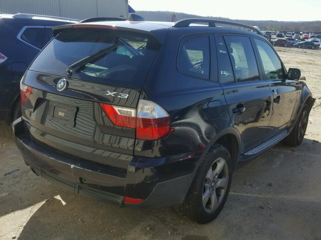 WBXPC934X8WJ24023 - 2008 BMW X3 3.0SI BLACK photo 4