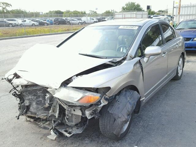 1HGFA16896L120771 - 2006 HONDA CIVIC EX ბეჟი ფოტო 2