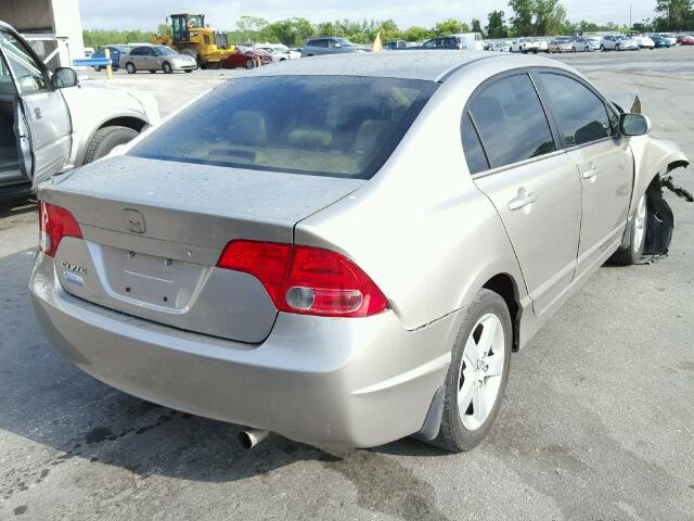 1HGFA16896L120771 - 2006 HONDA CIVIC EX ბეჟი ფოტო 4