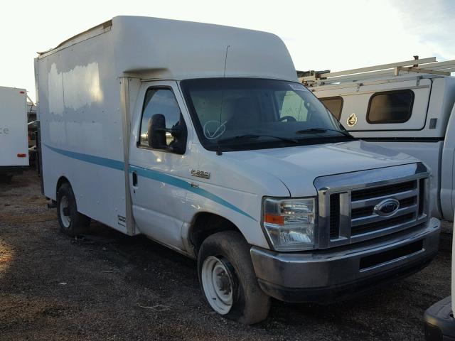 1FDSE35L29DA37969 - 2009 FORD ECONOLINE WHITE photo 1