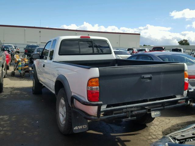 5TEWM72N81Z735228 - 2001 TOYOTA TACOMA XTR WHITE photo 3