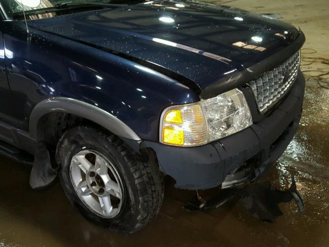 1FMZU73K73UB68776 - 2003 FORD EXPLORER X BLUE photo 9