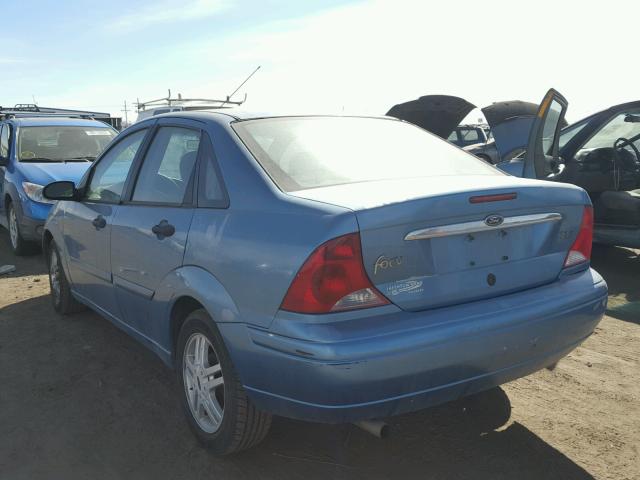 1FAHP3830YW164281 - 2000 FORD FOCUS ZTS BLUE photo 3