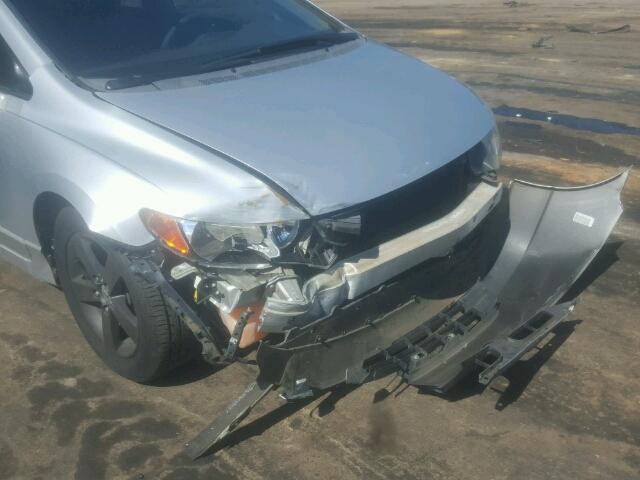 1HGFA16876L148956 - 2006 HONDA CIVIC EX SILVER photo 9