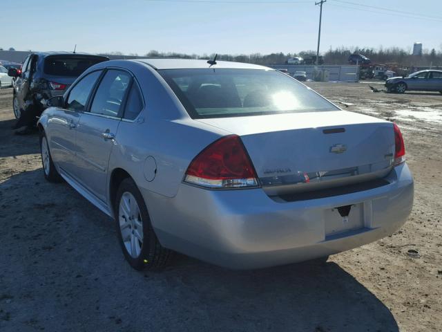 2G1WA5EK1B1101434 - 2011 CHEVROLET IMPALA LS SILVER photo 3