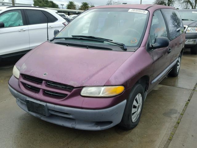 2B4GP25R2XR454003 - 1999 DODGE CARAVAN BURGUNDY photo 2