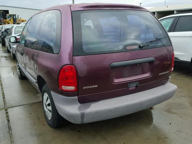 2B4GP25R2XR454003 - 1999 DODGE CARAVAN BURGUNDY photo 3