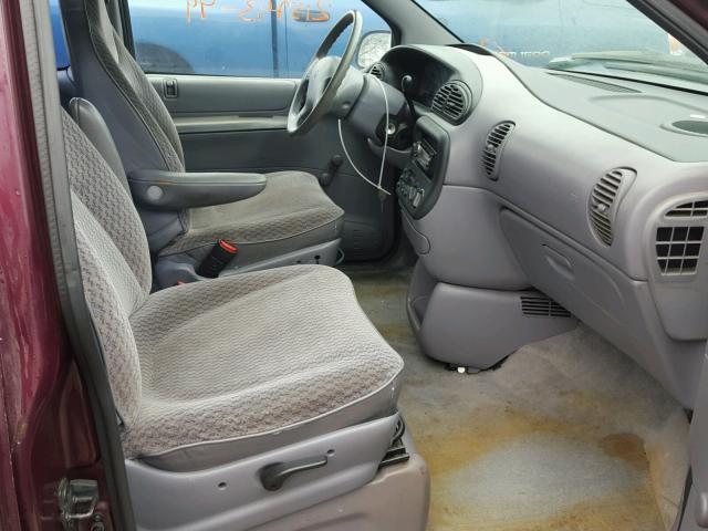 2B4GP25R2XR454003 - 1999 DODGE CARAVAN BURGUNDY photo 5