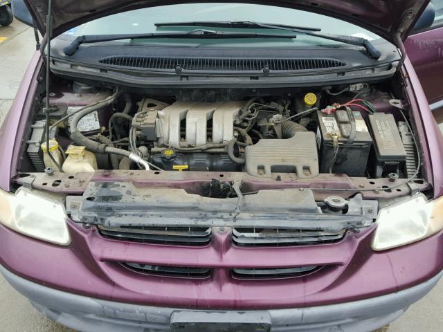 2B4GP25R2XR454003 - 1999 DODGE CARAVAN BURGUNDY photo 7