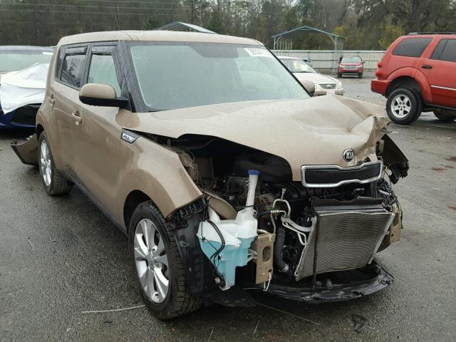 KNDJP3A55F7112143 - 2015 KIA SOUL + BROWN photo 1